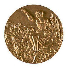 1984 Los Angeles Olympic medal reverse