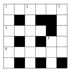 2012-01-22 cryptic crossword grid