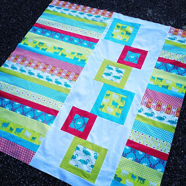 Modern Whimsy quilt top complete