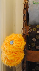 Sample yarn ball hanging