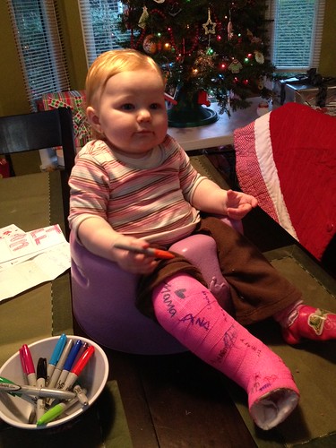 Hadley wanted to "sign" her own cast
