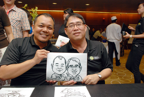 Caricature live sketching for SCORE – Yellow Ribbon Celebrating 2nd Chances 2011 - 4