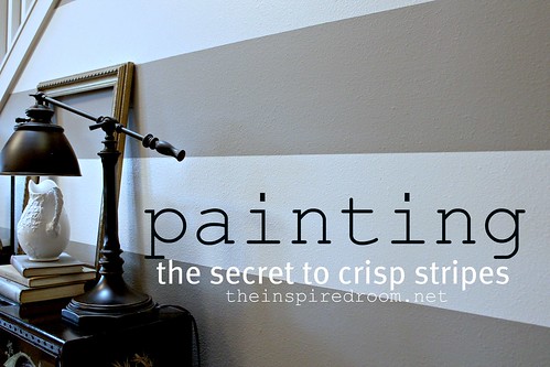 How to Paint Stripes {The Secret to Crisp Stripes}