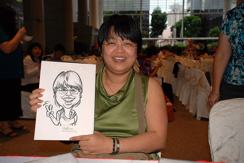 caricature live sketching for kidsREAD Volunteer Appreciation Day 2011 - 4