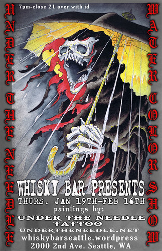 Under the Needle Art Show @ the Whisky Bar! 
