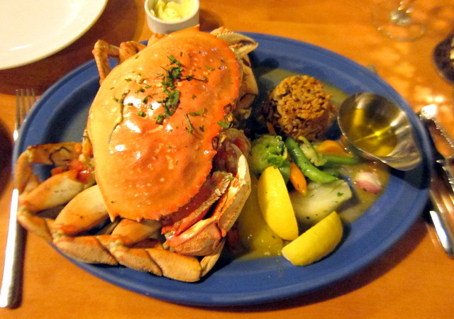 Steamed Dungeness Crab Provencal Style