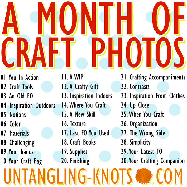 A Month of Craft Photos