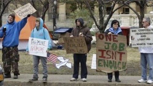 Demonstrators from Occupy Buffalo. The encampment has been attacked by the police and the city administration. by Pan-African News Wire File Photos