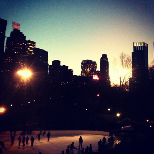 Ice skating in Central Park!