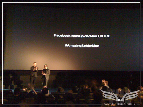 The Establishing Shot: The Amazing Spider-Man Sneek Peek Event - Rhys Ifans & Chris Hewitt QA - London by Craig Grobler