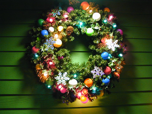 Christmas Lighted Wreath