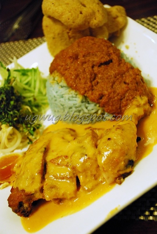 Nasi Kerabu with Ayam Percik