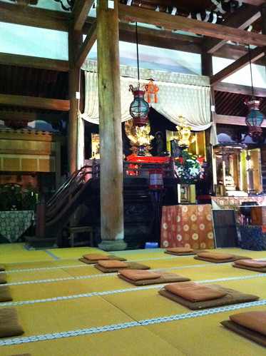 Zazen room in temple in Kyoto