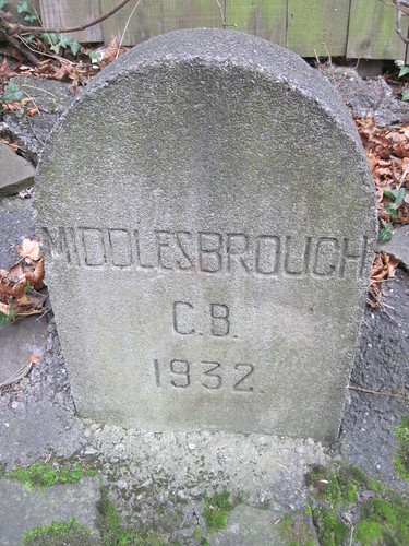 1932 Middlesbrough County Borough Marker