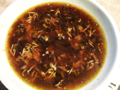 zuppa cipolla e parmigiano