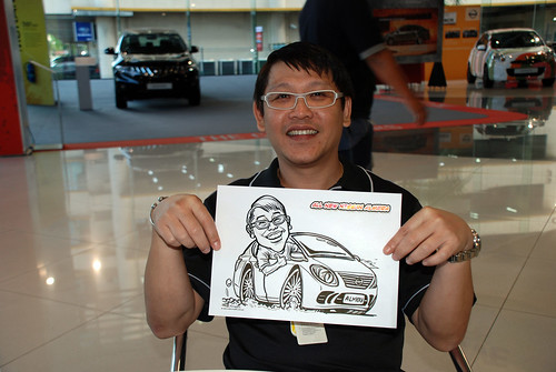 Caricature live sketching for Tan Chong Nissan Motor Almera Soft Launch - Day 4 - 24