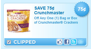 Crunchmaster Crackers Coupon