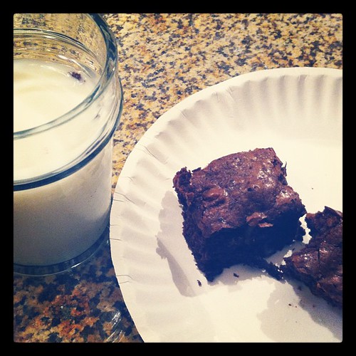 Brownies + Milk #janphotoaday #guiltypleasure #day24