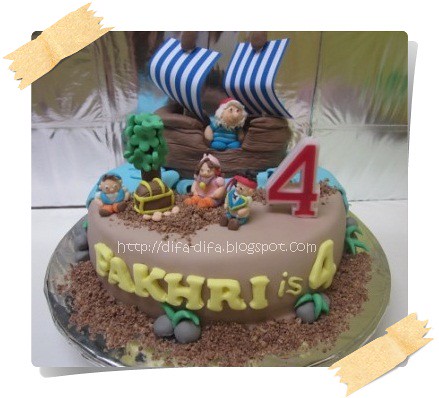 jack and the neverland pirates by DiFa Cakes
