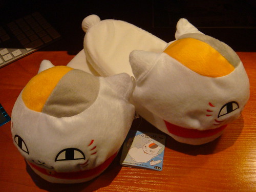 Nyanko slippers.