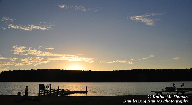 Sunset at Lysterfield Lake 3Feb12