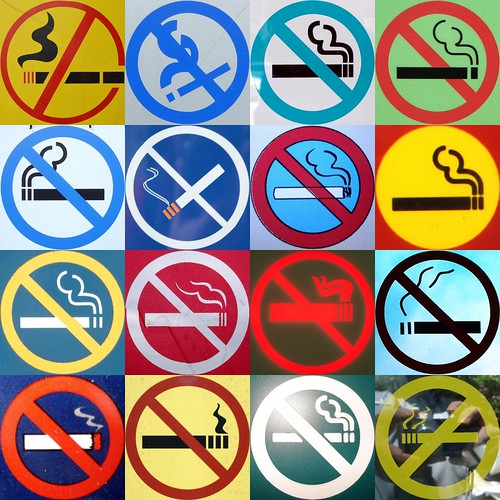 No smoking in technicolour