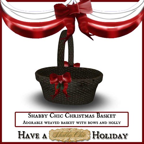 Shabby Chic Christmas Basket by Shabby Chics