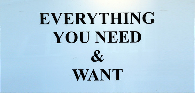 everything you need and want web