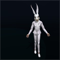 Albert Lapin the white rabbit