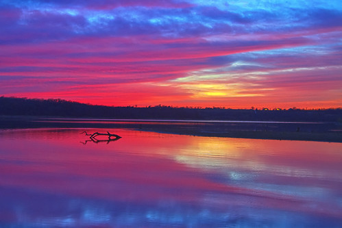 無料写真素材|自然風景|朝焼け・夕焼け|河川・湖|反射・鏡像|風景アメリカ合衆国