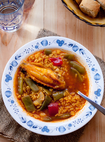Arroz caldoso valenciano (Valencian rice soup)