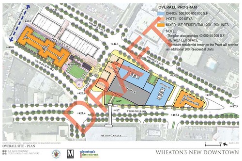 Draft plan for downtown Wheaton, Winter 2011