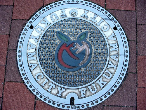 Fukuyama Hiroshima manhole cover （広島県福山市のマンホール）