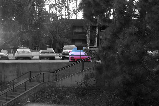 Pink Porsche Los Angeles Jan 12'