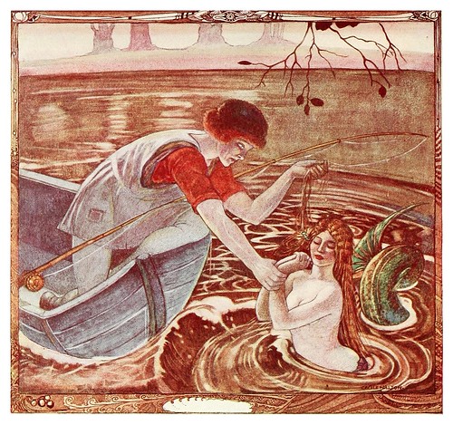 003-El buen barquero rescata a la sirena-Polish fairy tales 1920-Cecile Walton