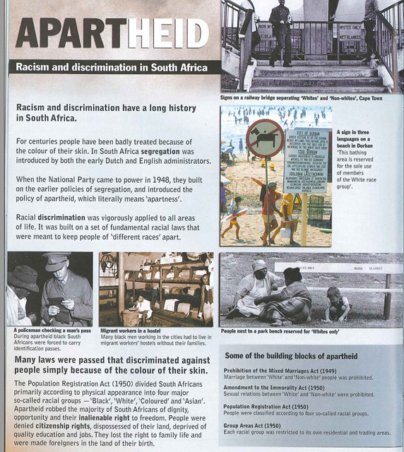 Apartheid: Newspaper clipping