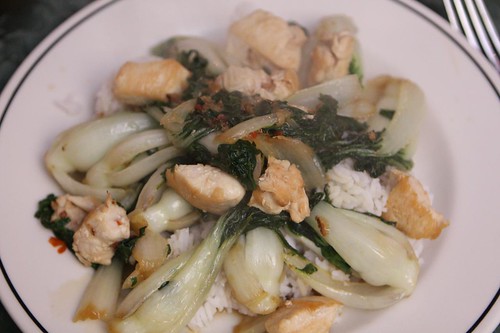 Sweet Chili Baby Bok Choi with Chicken Breast