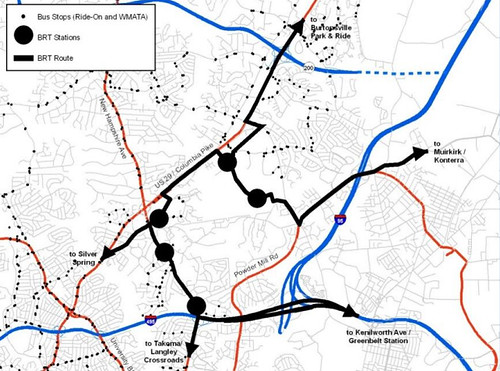 MoCo BRT Plan, White Oak