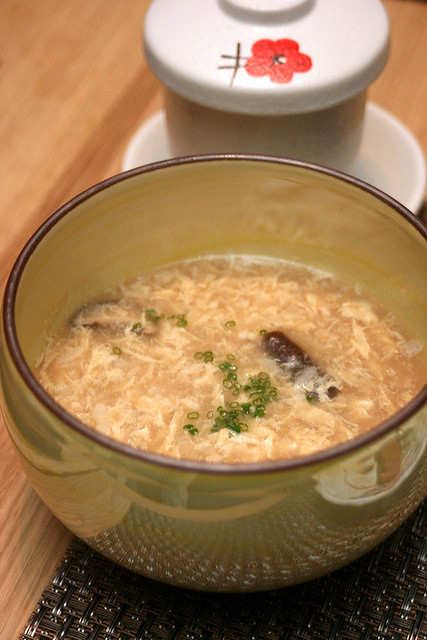 Porridge made from the shabu shabu broth