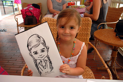 caricature live sketching for children birthday party 08 Oct 2011 - 6