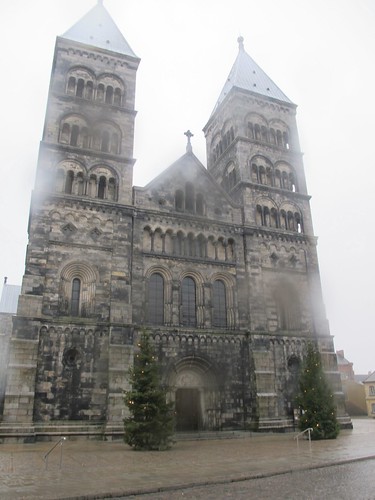 Lund Cathedral in the rain