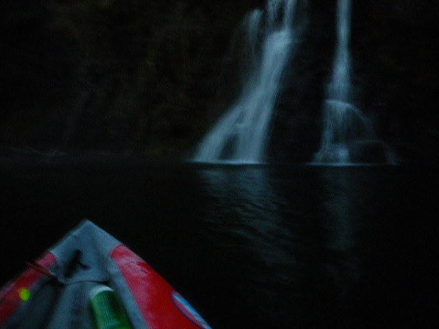 early morning waterfall