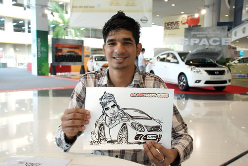 Caricature live sketching for Tan Chong Nissan Motor Almera Soft Launch - Day 3 - 20