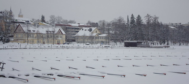Lappeenranta harbor in the wintertime
