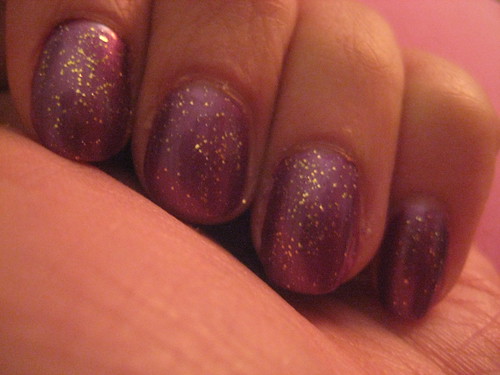 Kleancolor Purple and NK Sparkling Gold