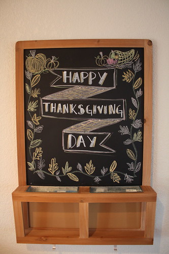 Happy Thanksgiving chalkboard