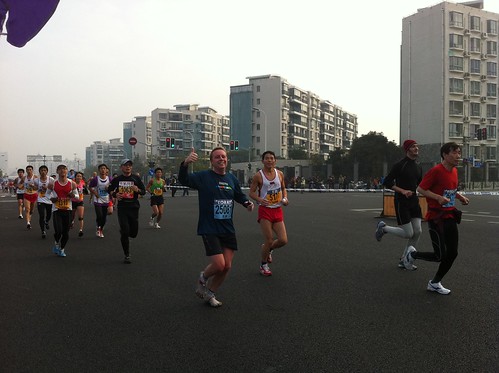 Marc during the Shanghai Marathon