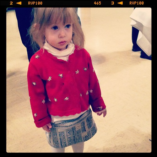 Caitlyn in her new skirt!