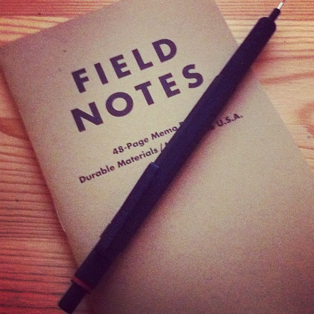 First ever Field Notes notebook. Better than Moleskine Cahiers?