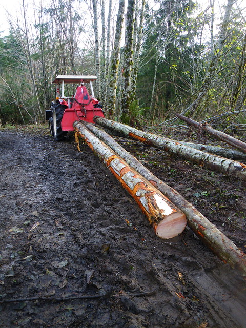 Tractor Logging with the Farmi winch